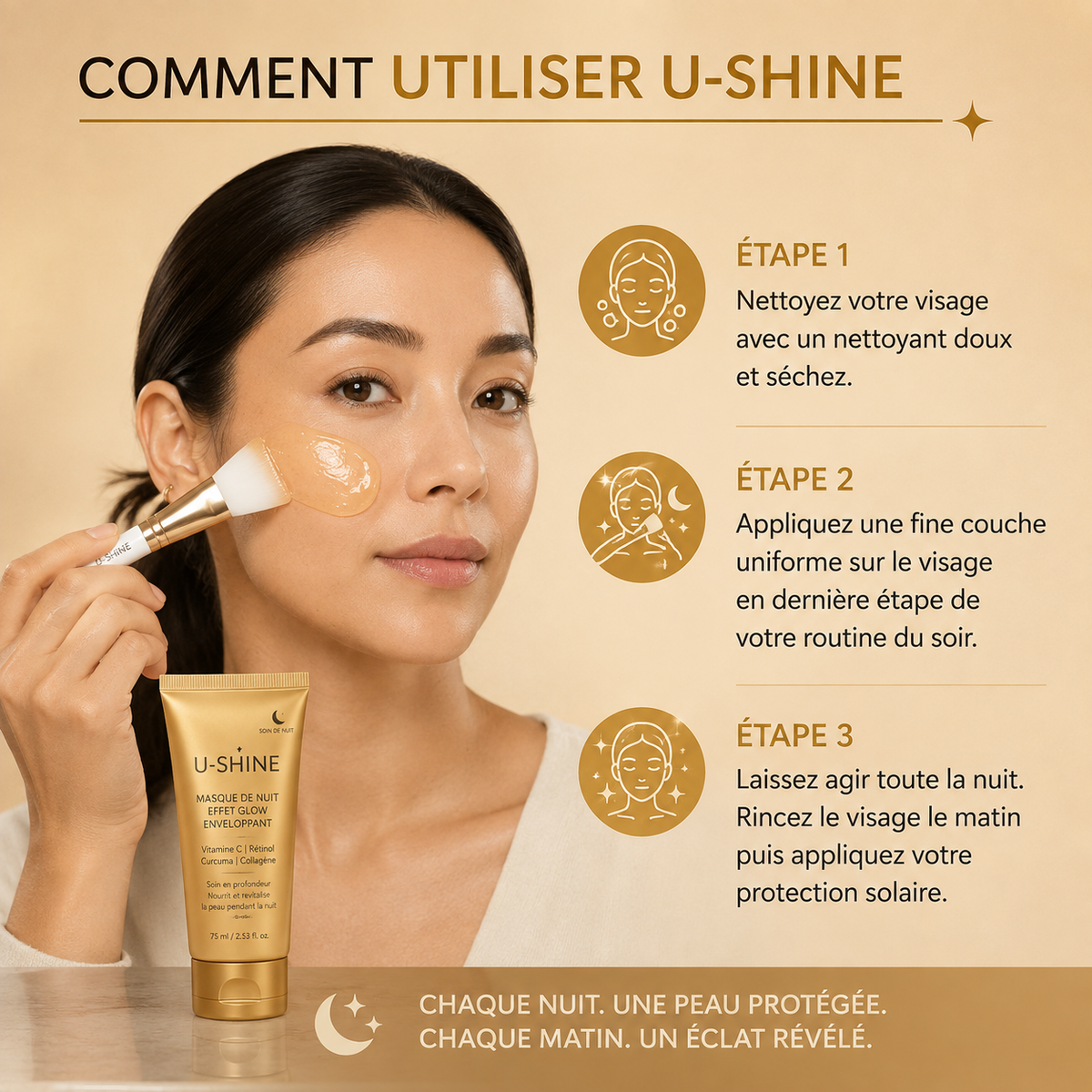 Masque Facial Exfoliant de Nuit